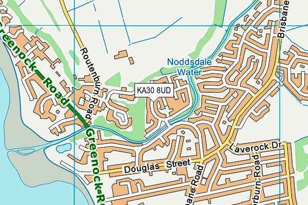 KA30 8UD map - OS VectorMap District (Ordnance Survey)