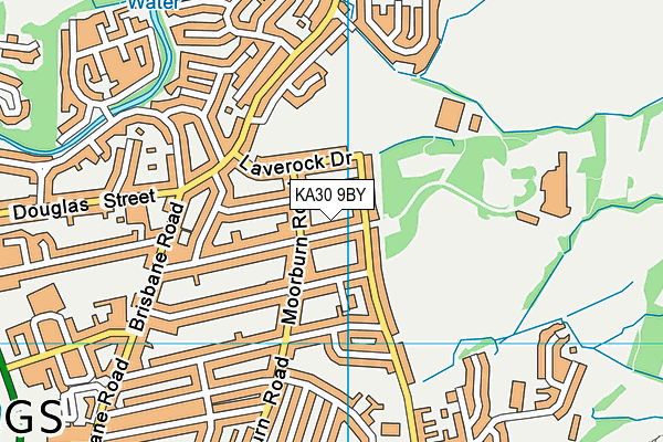 KA30 9BY map - OS VectorMap District (Ordnance Survey)