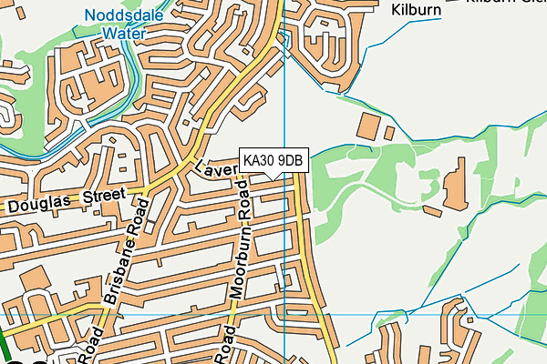 KA30 9DB map - OS VectorMap District (Ordnance Survey)