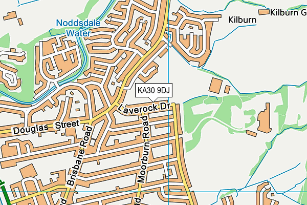 KA30 9DJ map - OS VectorMap District (Ordnance Survey)