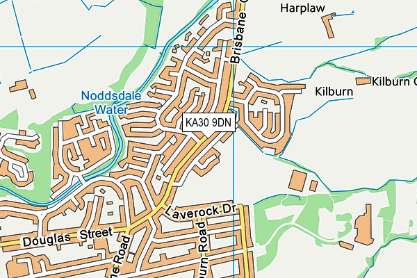 KA30 9DN map - OS VectorMap District (Ordnance Survey)