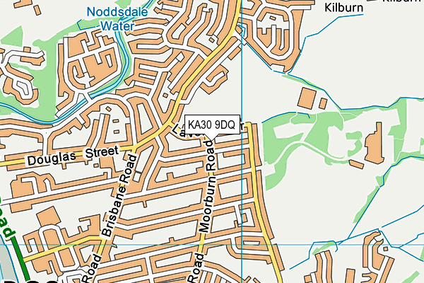 KA30 9DQ map - OS VectorMap District (Ordnance Survey)