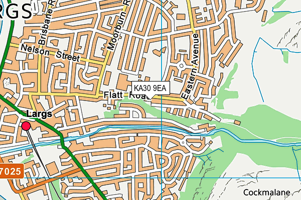KA30 9EA map - OS VectorMap District (Ordnance Survey)