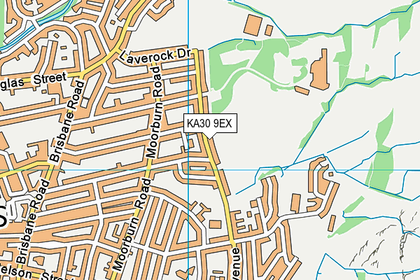 KA30 9EX map - OS VectorMap District (Ordnance Survey)