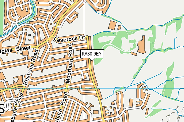 KA30 9EY map - OS VectorMap District (Ordnance Survey)
