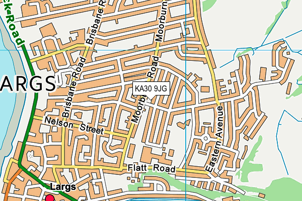 KA30 9JG map - OS VectorMap District (Ordnance Survey)