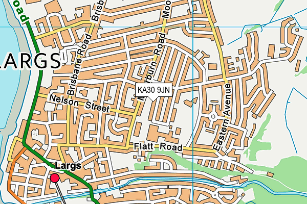 KA30 9JN map - OS VectorMap District (Ordnance Survey)