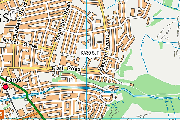 KA30 9JT map - OS VectorMap District (Ordnance Survey)