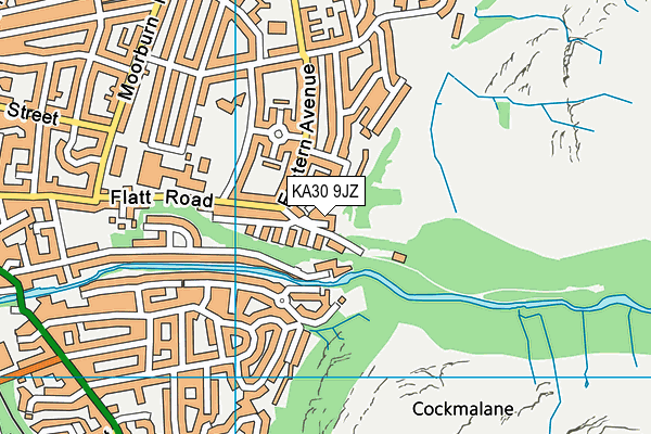 KA30 9JZ map - OS VectorMap District (Ordnance Survey)