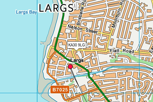 KA30 9LG map - OS VectorMap District (Ordnance Survey)