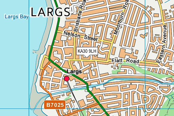 KA30 9LH map - OS VectorMap District (Ordnance Survey)