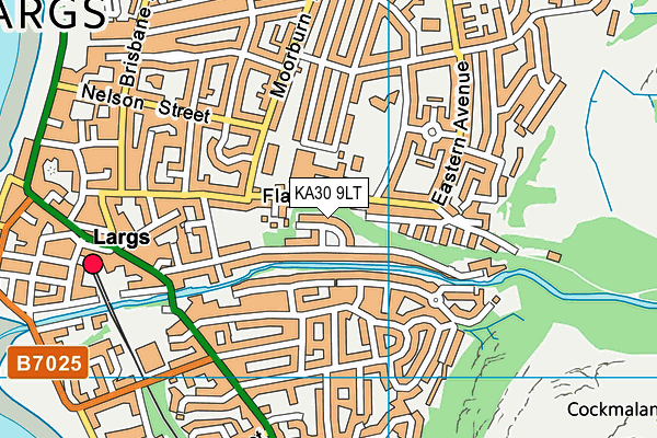 KA30 9LT map - OS VectorMap District (Ordnance Survey)