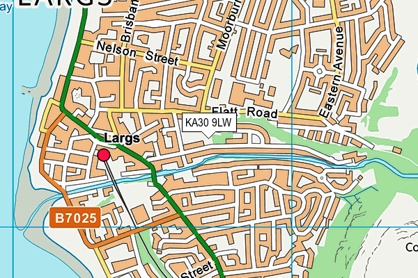 KA30 9LW map - OS VectorMap District (Ordnance Survey)