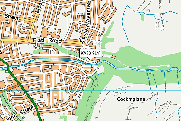 KA30 9LY map - OS VectorMap District (Ordnance Survey)