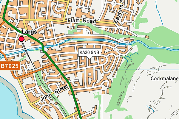 KA30 9NB map - OS VectorMap District (Ordnance Survey)