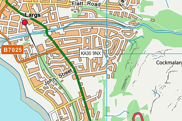 KA30 9NX map - OS VectorMap District (Ordnance Survey)