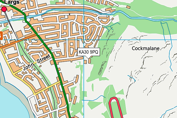 KA30 9PQ map - OS VectorMap District (Ordnance Survey)