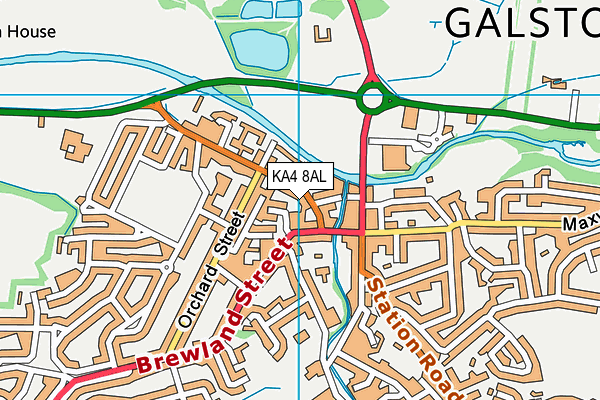 KA4 8AL map - OS VectorMap District (Ordnance Survey)