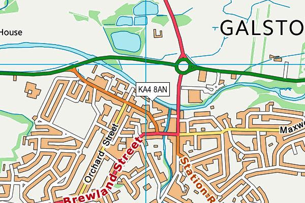 KA4 8AN map - OS VectorMap District (Ordnance Survey)