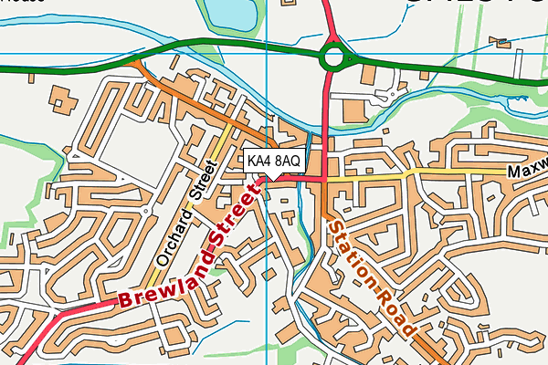 KA4 8AQ map - OS VectorMap District (Ordnance Survey)