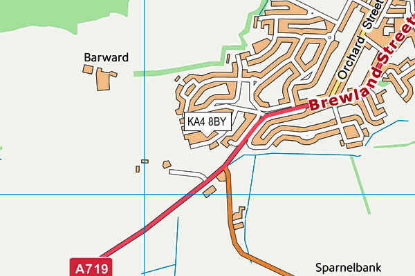 KA4 8BY map - OS VectorMap District (Ordnance Survey)