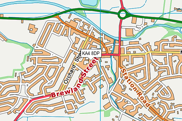 KA4 8DP map - OS VectorMap District (Ordnance Survey)