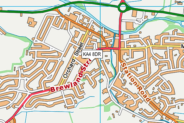 KA4 8DR map - OS VectorMap District (Ordnance Survey)