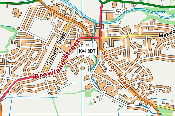 KA4 8DT map - OS VectorMap District (Ordnance Survey)