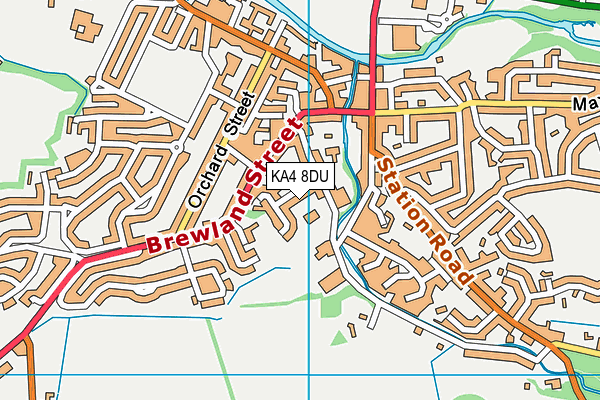 KA4 8DU map - OS VectorMap District (Ordnance Survey)