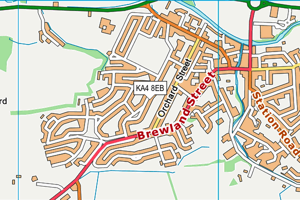 KA4 8EB map - OS VectorMap District (Ordnance Survey)