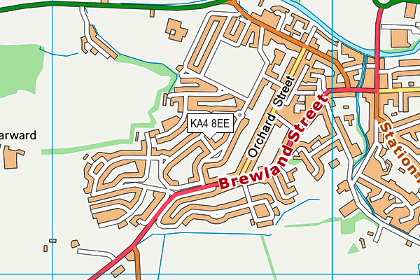 KA4 8EE map - OS VectorMap District (Ordnance Survey)
