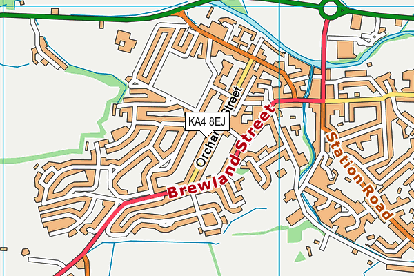 KA4 8EJ map - OS VectorMap District (Ordnance Survey)