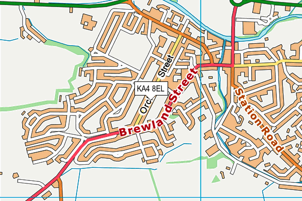 KA4 8EL map - OS VectorMap District (Ordnance Survey)