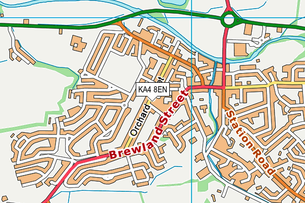 KA4 8EN map - OS VectorMap District (Ordnance Survey)