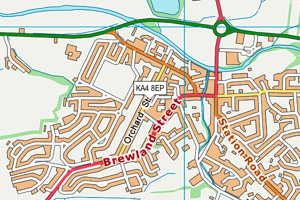 KA4 8EP map - OS VectorMap District (Ordnance Survey)