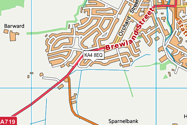 KA4 8EQ map - OS VectorMap District (Ordnance Survey)