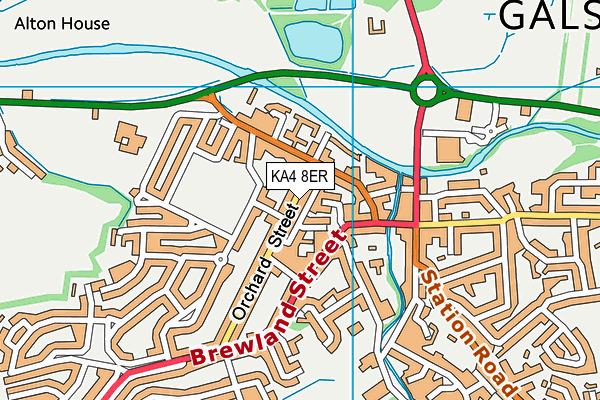 KA4 8ER map - OS VectorMap District (Ordnance Survey)