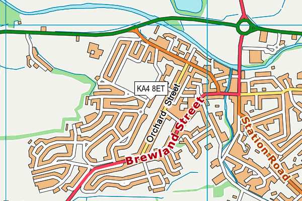 KA4 8ET map - OS VectorMap District (Ordnance Survey)
