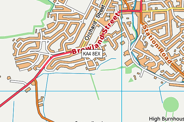 KA4 8EX map - OS VectorMap District (Ordnance Survey)