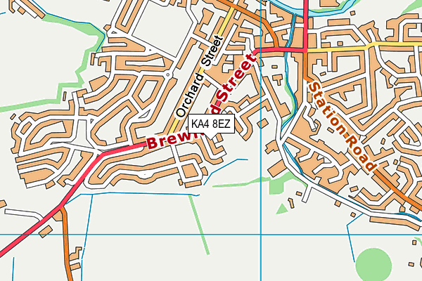 KA4 8EZ map - OS VectorMap District (Ordnance Survey)