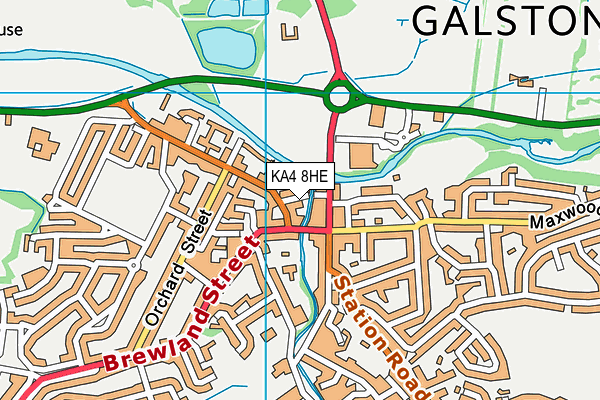 KA4 8HE map - OS VectorMap District (Ordnance Survey)