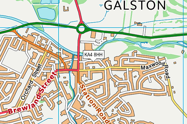 KA4 8HH map - OS VectorMap District (Ordnance Survey)