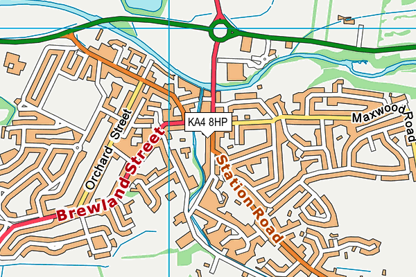 KA4 8HP map - OS VectorMap District (Ordnance Survey)