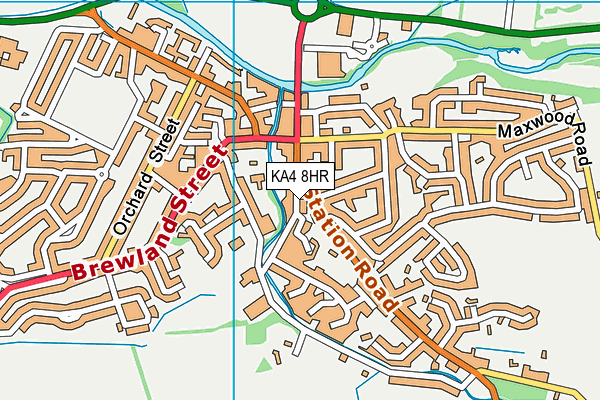 KA4 8HR map - OS VectorMap District (Ordnance Survey)
