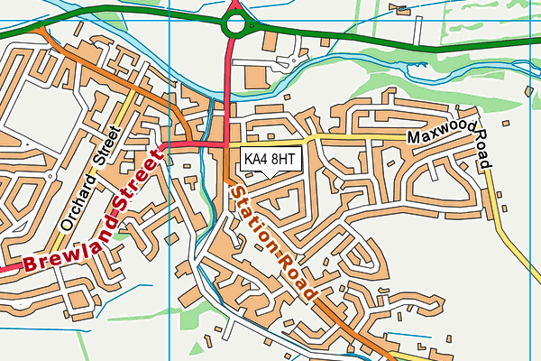 KA4 8HT map - OS VectorMap District (Ordnance Survey)