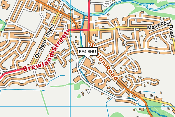 KA4 8HU map - OS VectorMap District (Ordnance Survey)