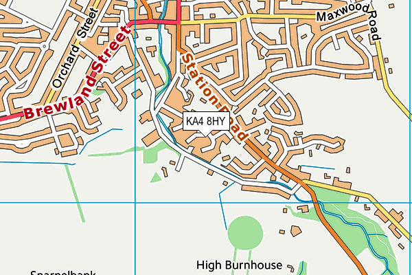 KA4 8HY map - OS VectorMap District (Ordnance Survey)