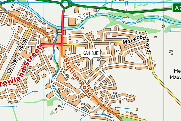 KA4 8JE map - OS VectorMap District (Ordnance Survey)
