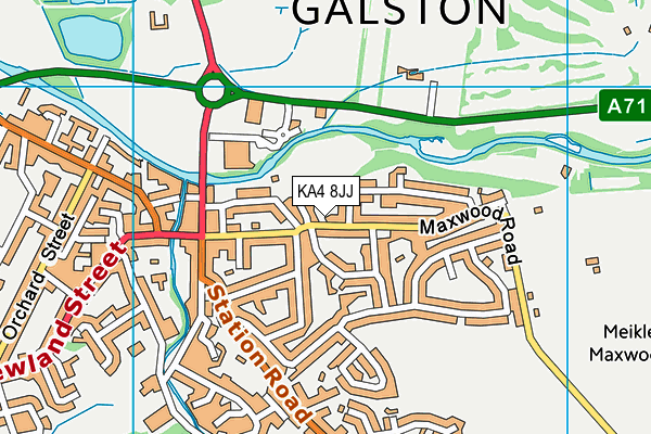 KA4 8JJ map - OS VectorMap District (Ordnance Survey)