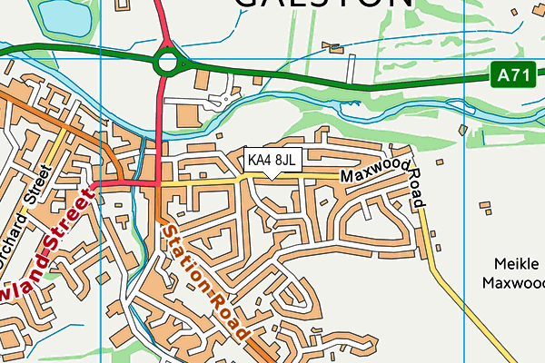 KA4 8JL map - OS VectorMap District (Ordnance Survey)